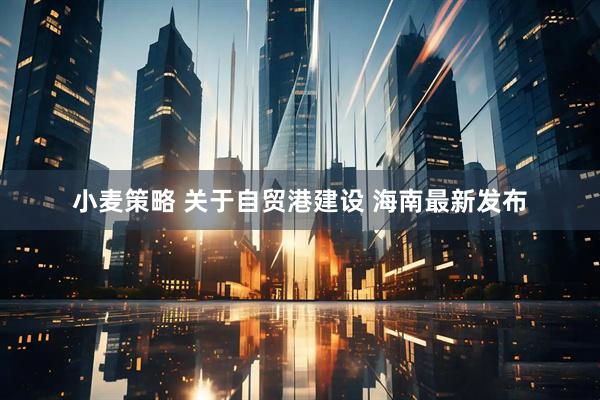 小麦策略 关于自贸港建设 海南最新发布
